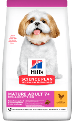  Hills Science Plan Small & Mini Mature Adult 7+ Dog with Chicken | 3 kg