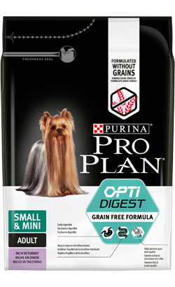  Pro Plan Dog Grain-Free Small & Mini Adult Sensitive Digestion Turkey | 2,5 kg