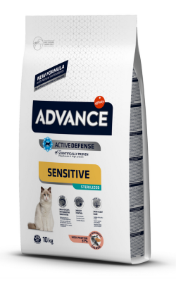  Advance Cat Sterilised Sensitive | Salmon & Barley 10 kg